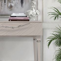 Консоль Арт Колор leaves Классик Сильвер Серый агат