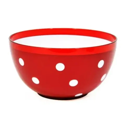 Салатник двухцветный Marusya 2 л красный полупразрачный