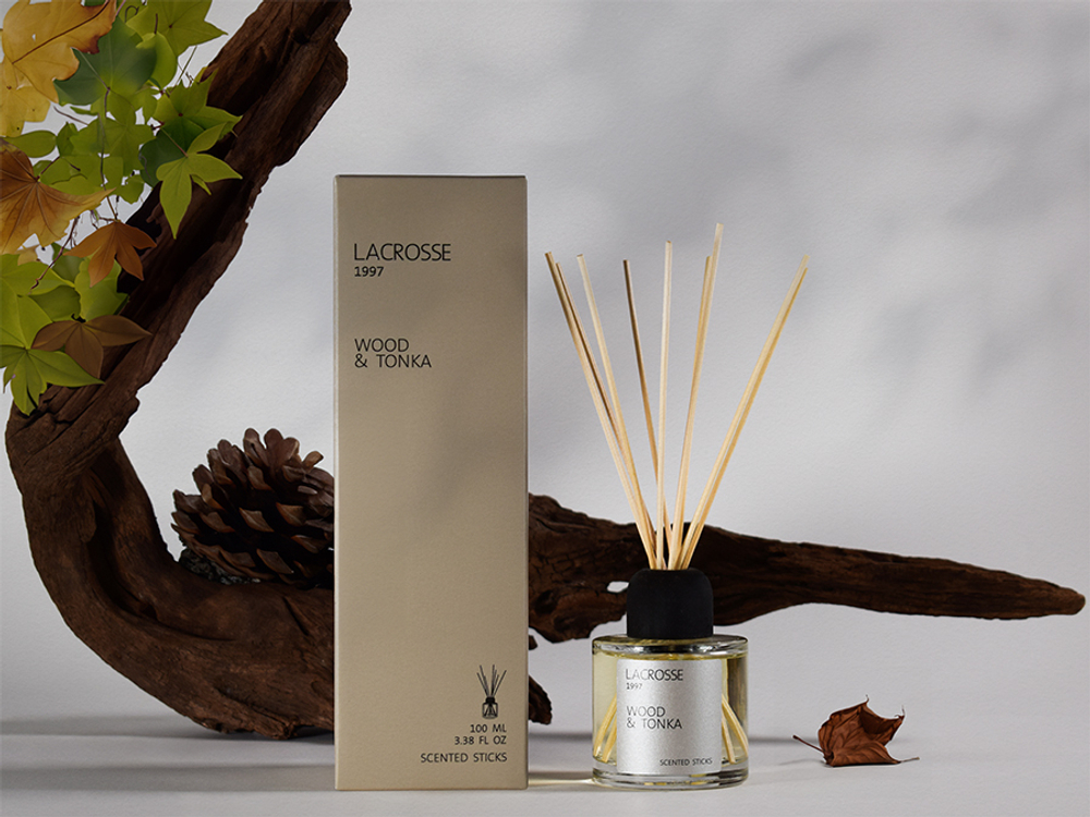Диффузор ароматический lacrosse, wood&tonka, 100 мл