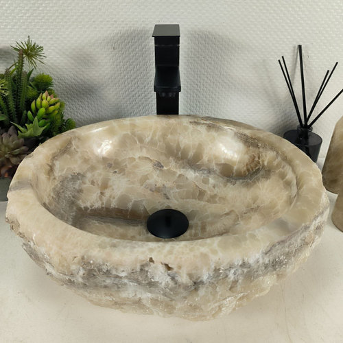 Раковина из оникса Erozy Grey EO-64628 42*37*15 0156