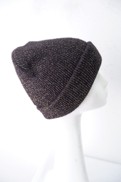 Шапка-бини с люрексом