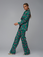 Зёленый пижамный костюм
