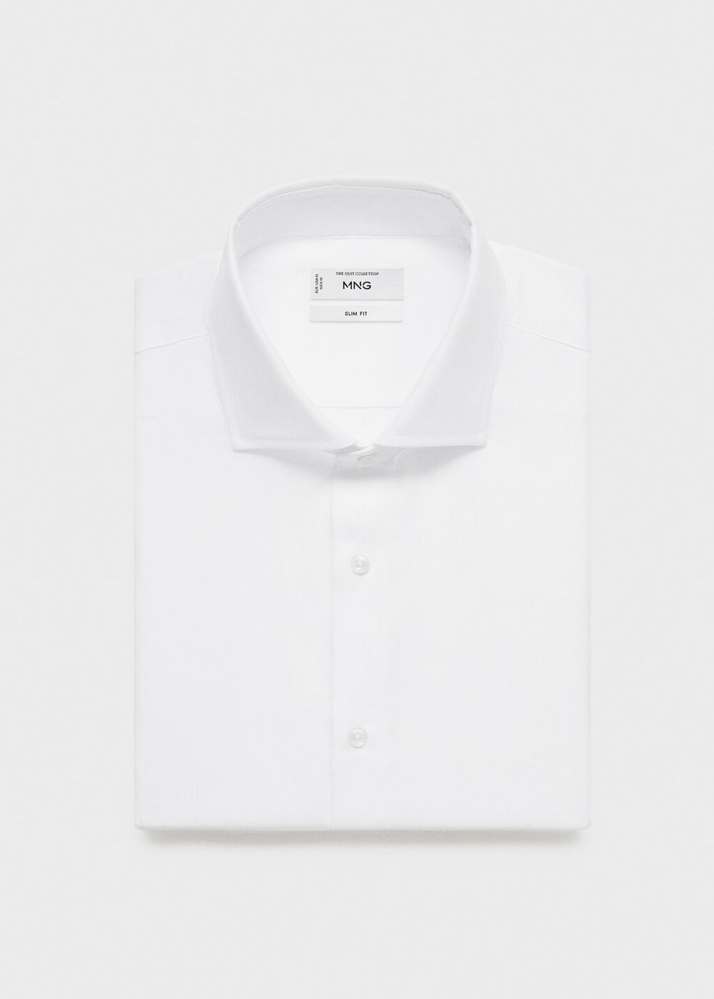 Костюмная рубашка slim fit из хлопка