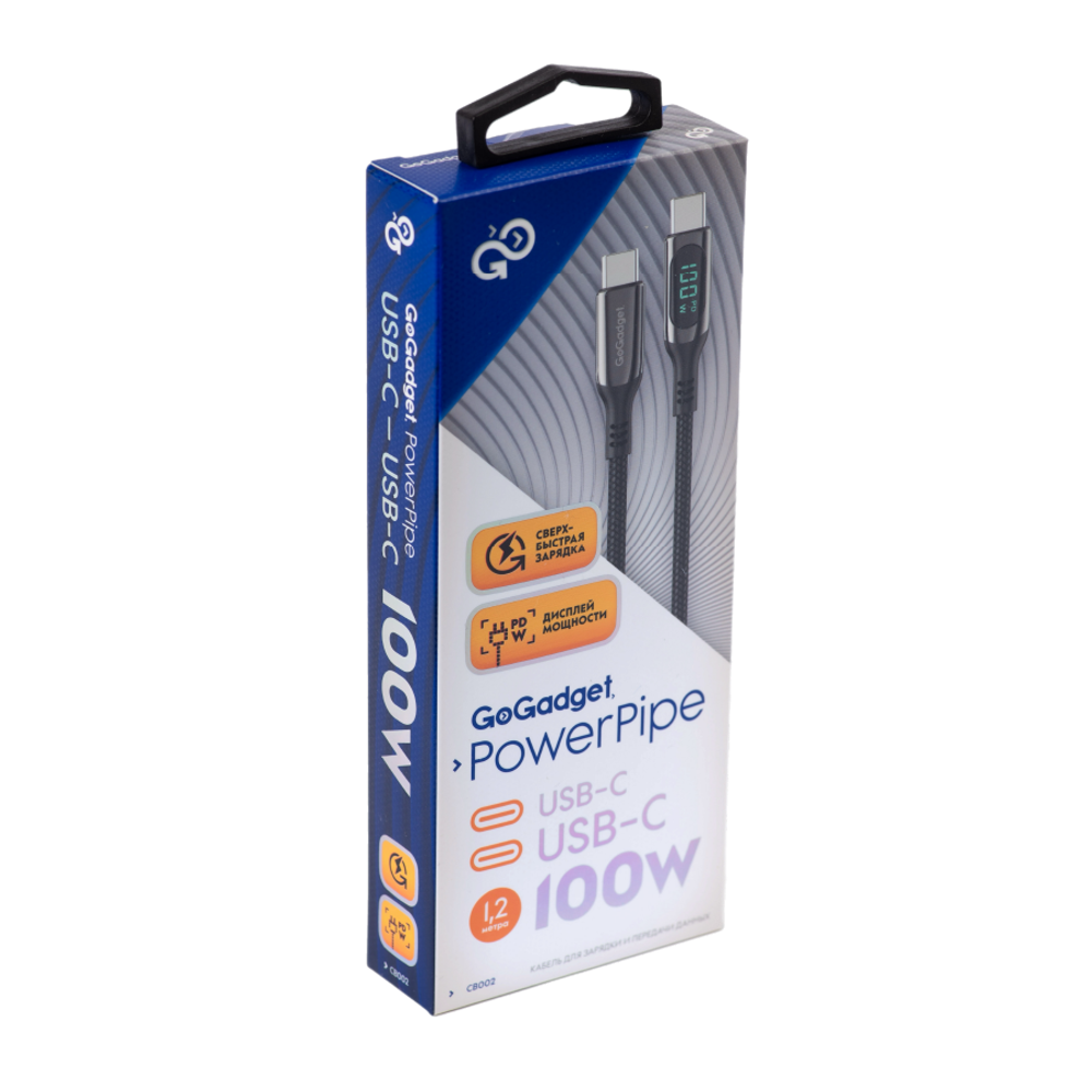 Кабель GoGadget CB002 USB-C/USB-С 1,2 м 5А