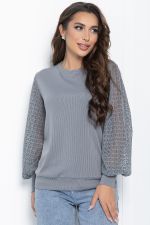 Блуза Арабелла (серая) Б11056 LT Collection