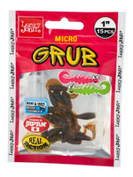 Твистеры съедобные искусственные LJ Pro Series MICRO GRUB 1,0in (02,50)/PA03 15 шт. в упак.