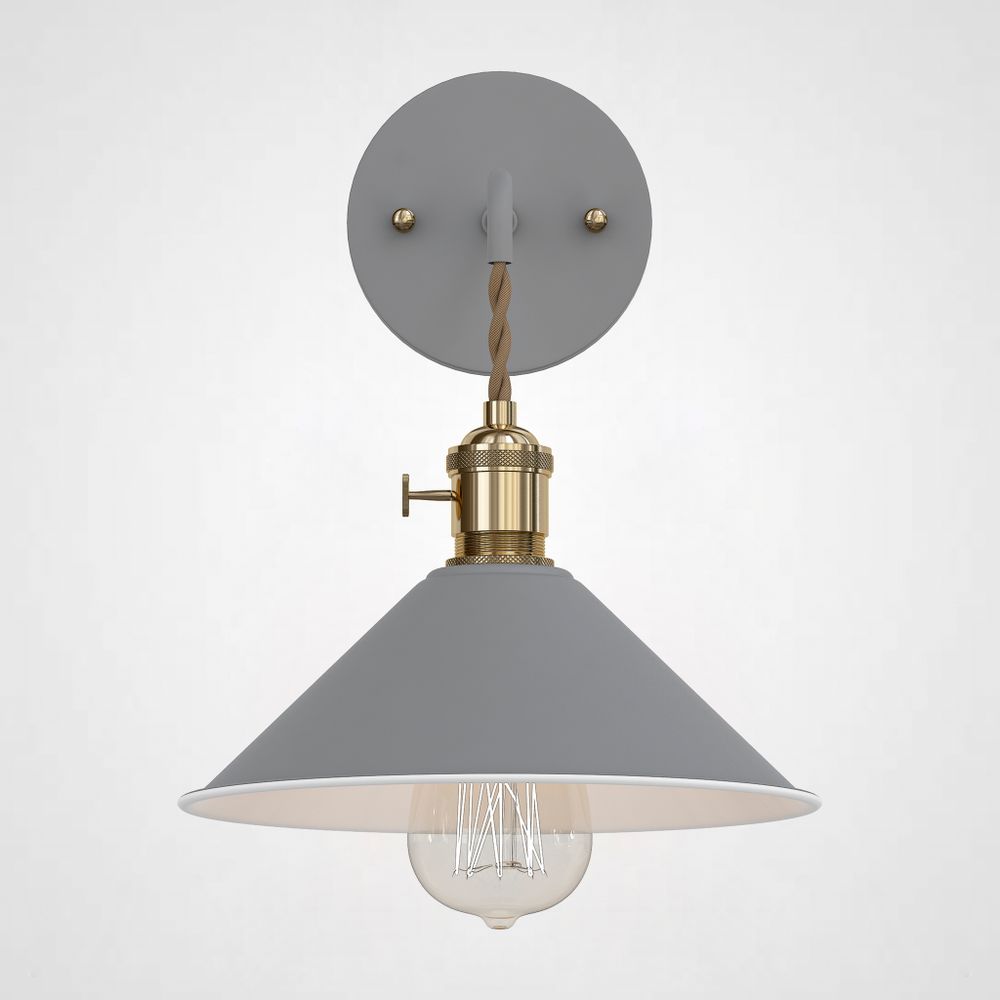 Бра С Подвесным Плафоном Braid Wall Gray By Imperiumloft