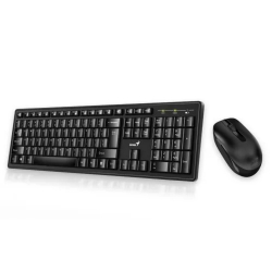 Комплект (клавиатура + мышь) Клавиатура + мышь Genius Smart KM-8200 (Dual color) (USB,1 мини-ресивер на оба устройства,104 кл кнопка SmartGenius, мембранная,800-1600 DPI) [31340003421]