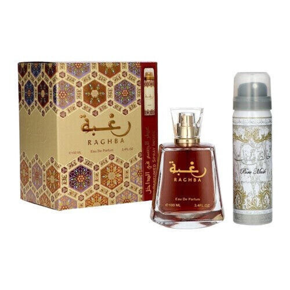 Унисекс парфюмерия Lattafa Raghba Gift Set с эксклюзивными свойствами для мужчин и женщин 50 мл