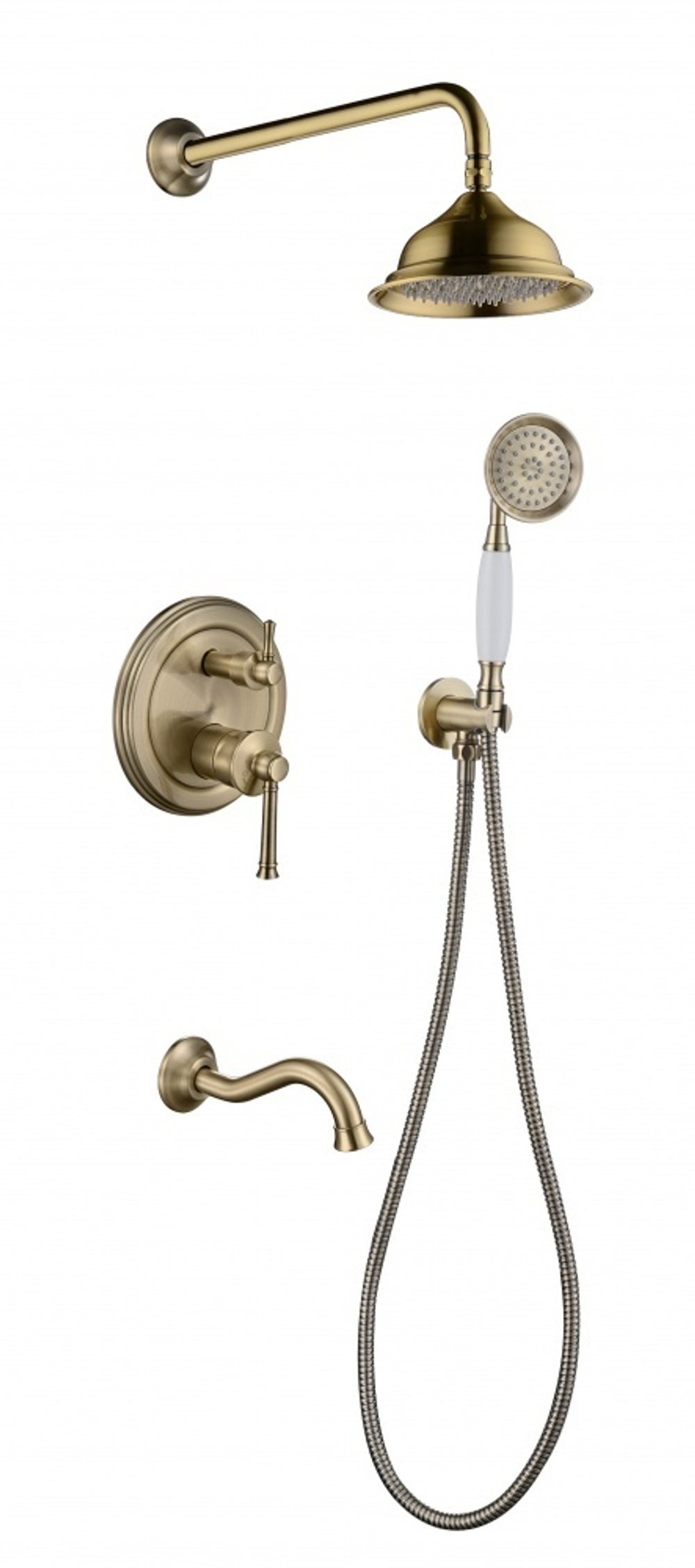 273563-D Встроенный смес для душа с 3-функ. (БРОНЗА) ViEiR  (5/1шт)