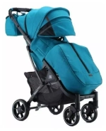 Коляска прогулочная Babalo 2022 Изумруд текстиль на чёрной раме с сумкой