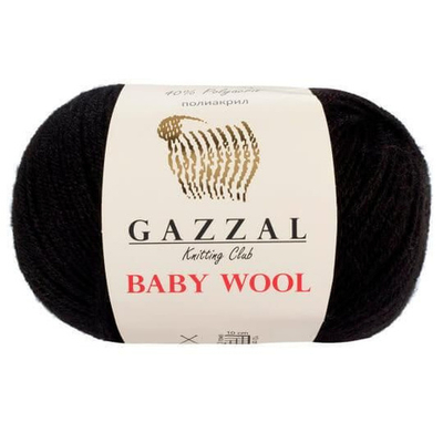 Пряжа GAZZAL Baby Wool 50 гр. 175 м цвет 803 состав: 40% шерсть мериноса, 20% кашемир ПА, 40% акрил