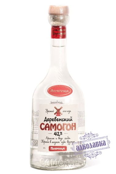 Натуральный деревенский самогон Пшеница 0,5л 42%