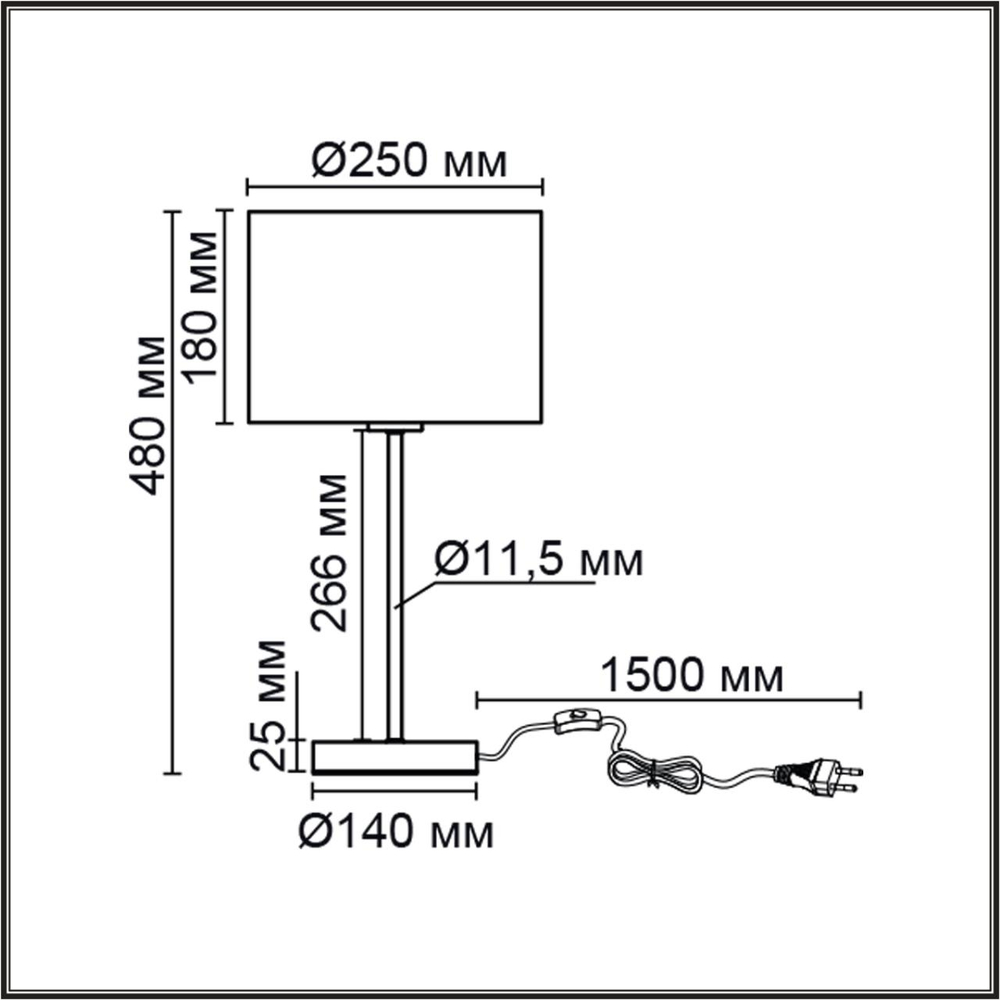8250/1T MODERNI LN26 527  никель/бежевый, металл/текстиль Настольная лампа Е27 60W 220V NIKKI
