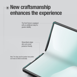 Чехол с MagSafe и держателем для S Pen от Nillkin для Samsung Galaxy Z Fold 7, серия Super Frosted Shield Fold Magnetic