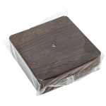 Коробка разветвительная КМР-030-030кг (75x75x26) с клеммником тёмное дерево EKF PROxima (52.00 шт.)