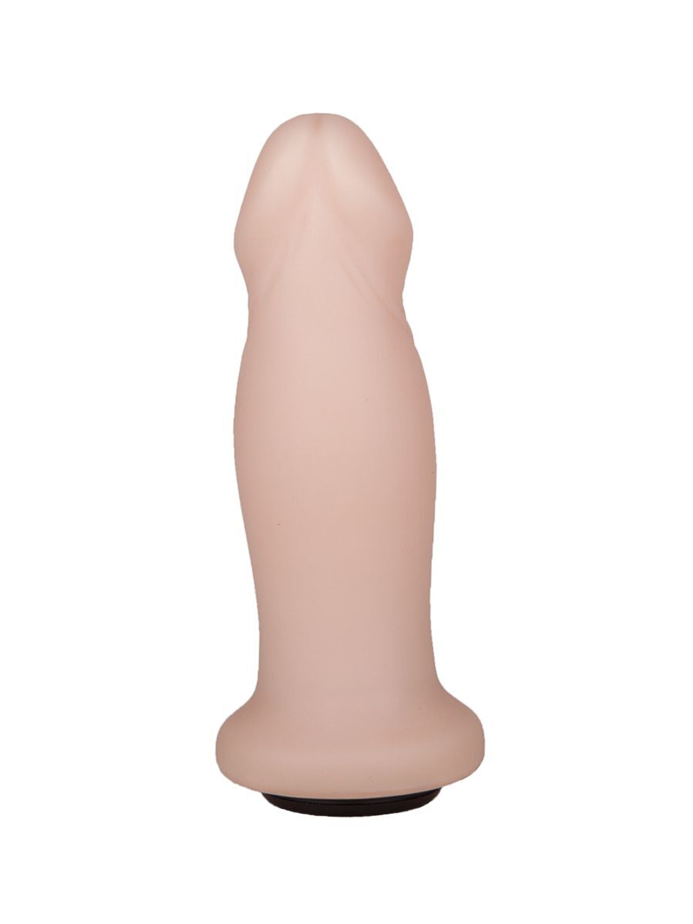 Анальный фаллоимитатор телесного цвета с ярко выраженной головкой - 14 см. (Цвет: телесный)