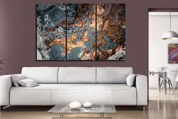 Модульная картина "Абстрактная живопись"