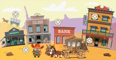 Интерактивная мишень односторонняя 0,7*3 м