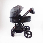 Коляска-трансформер 2в1 V9 Чёрный текстиль