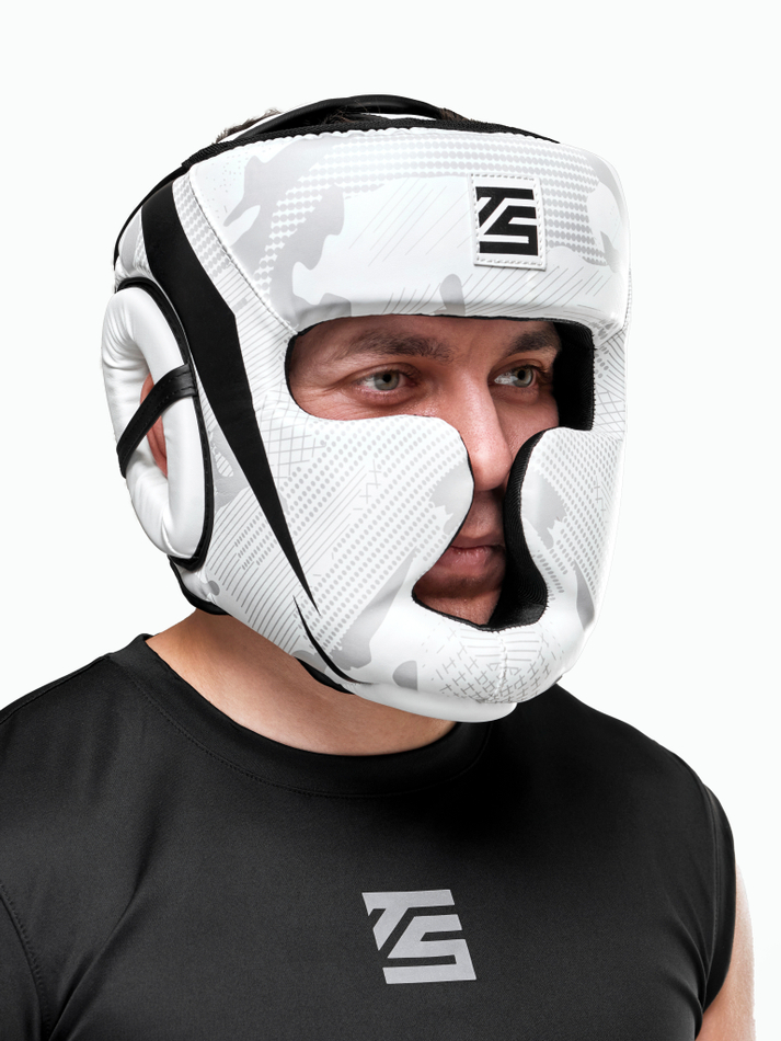 Шлем для бокса Tomorrow Star Fury White Black
