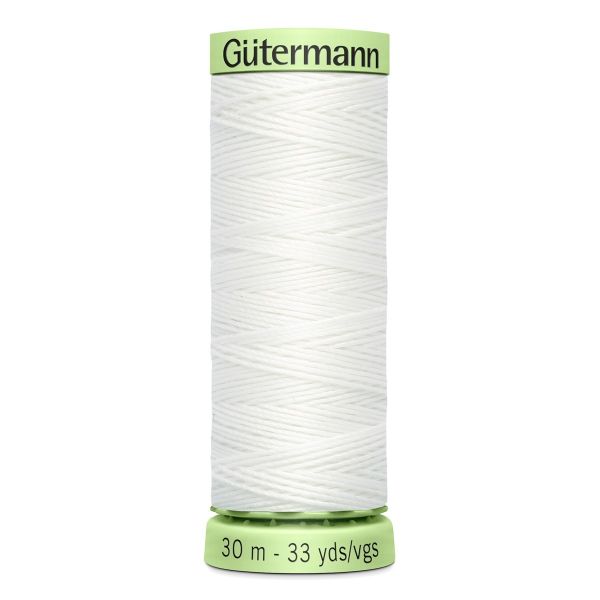 Нитки отделочные Gutermann Top Stitch 30 (30 метров), 5 кат. | _800 белый (Arta 001)