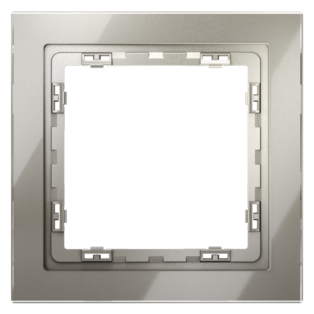 Рамка стеклянная на 1 пост, (шелк, стекло) Voltum S70 VLS110104