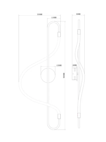 Настенный светильник (бра) FR6059WL-L28BS Нарядный / Fancy 18 Вт LED Freya fr6059wl-l28bs