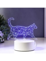 Светильник «Кот стоя» LED RGB от сети RISALUX