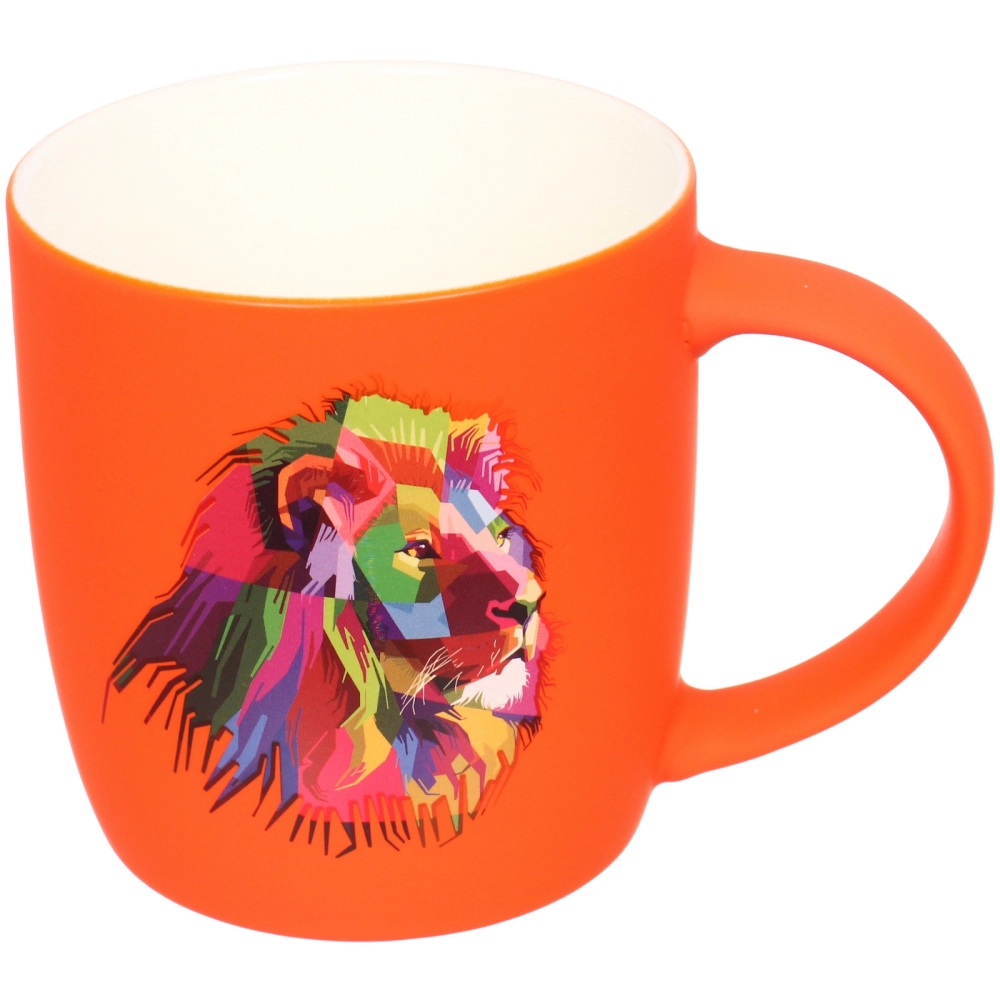 Кружка керамическая 380мл «Зоопарк», рисунки микс