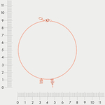 Браслет цепной якорного плетения из розового золота 585 пробы с фианитами (арт. 001189/27-1102)