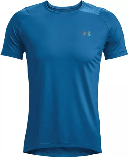 Теннисная футболка Under Armour Men's UA Rush™ 2.0 Vent Short Sleeve - cruise blue/black