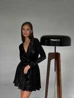 Мини на запах с пайетками