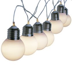 USL-S-126-PT1800 FROST BULBS Садовая гирлянда на солнечной батарее Матовые лампочки. 10 светодиодов. Теплый белый свет. 1xАА Ni-Mh аккумулятор в-к. IP44. TM Uniel