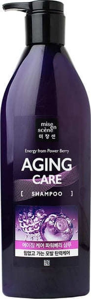 Шампунь Mise En Scene Aging Care Energy from Power Berry с коллагеном и экстрактами ягод Shampoo 680 мл