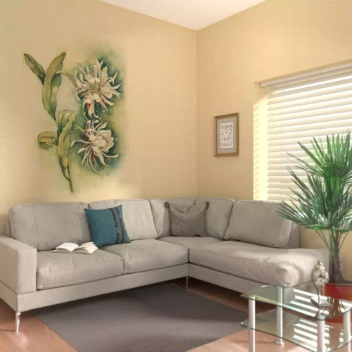 Ламинированная панель ПВХ ВЕК Цветок Желтый 2700х250мм