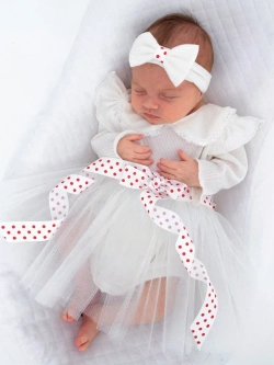 Платье-боди для новорожденной