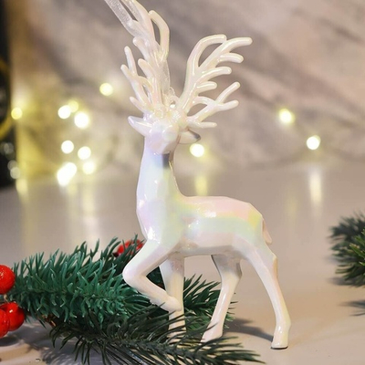 Подвеска "Волшебный олень" 14*7см, жемчужный