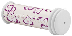 Грипсы VLG-200-1 Velo 105 мм прошитые бело-фиолетовые