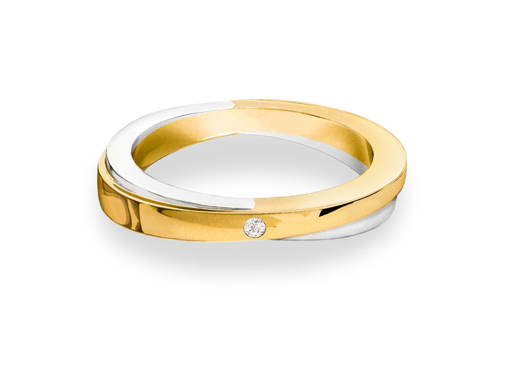 Обручальное кольцо с бриллиантом