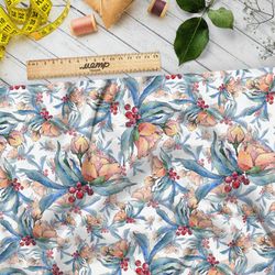 Ткань таффета восхитительная цветочная смесь летней