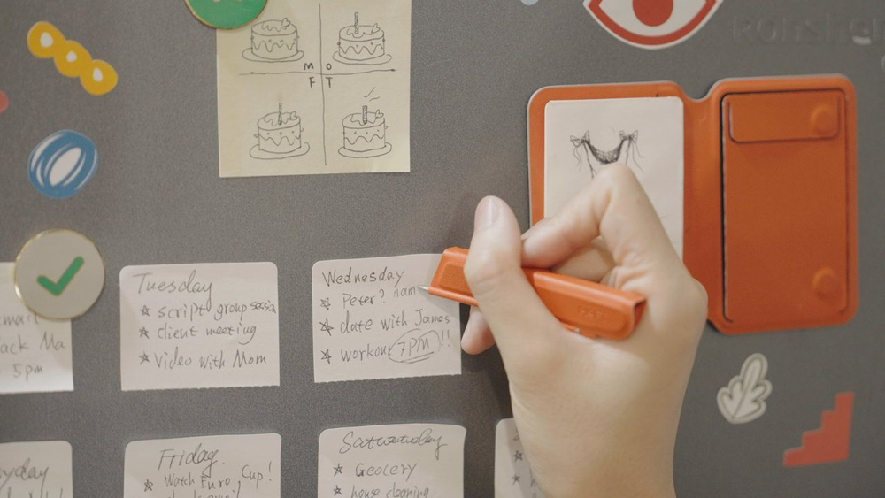 Магнитная подставка с записной книжкой MOFT Snap Flow Notepad Stand l Раскладной l Белый