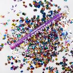 Пневмохлопушка (12/30 см), Звезды фольга, Ассорти, 1 шт.