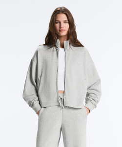 Oysho Куртка пике, серый меланж