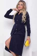 Платье рубашка "Джоанна" (синее) П8527 LT Collection