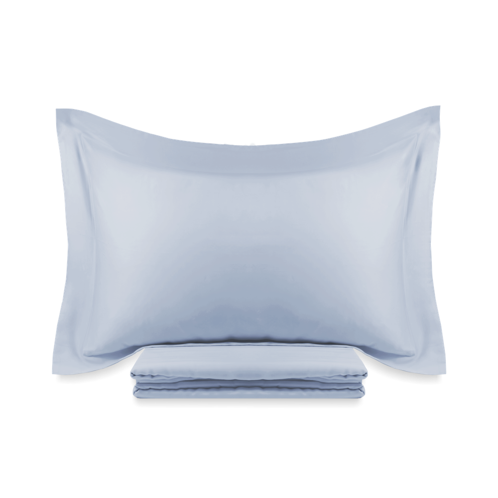 Однотонное постельное белье из сатина | Blue