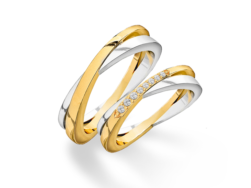 Обручальное кольцо с 8 бриллиантами