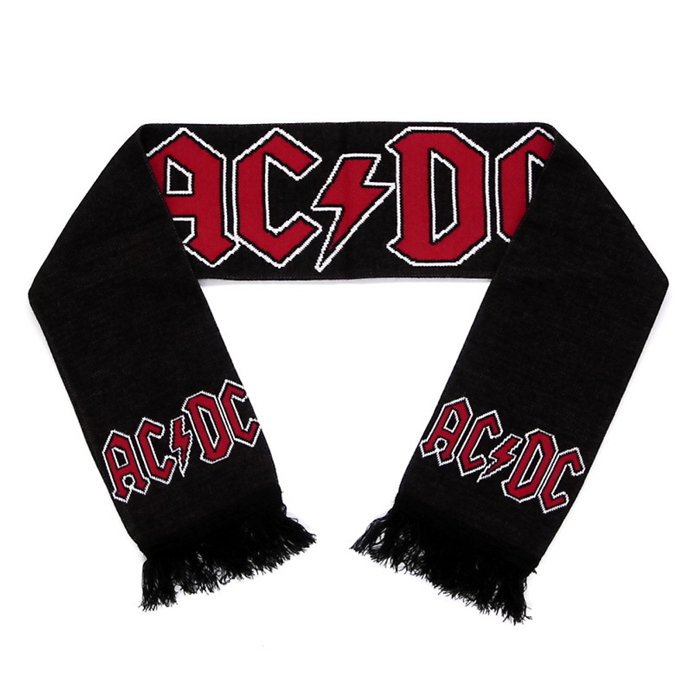 Шарф AC/DC красные буквы