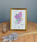 Фоторамка 15х21 см, золотая, арт. 1521.144267