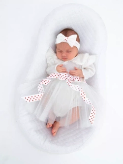 Платье-боди для новорожденной